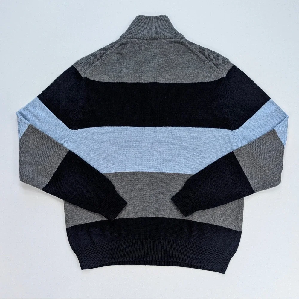 Brooks Brothers 346 Lambswool Quarter Zip Sweater L